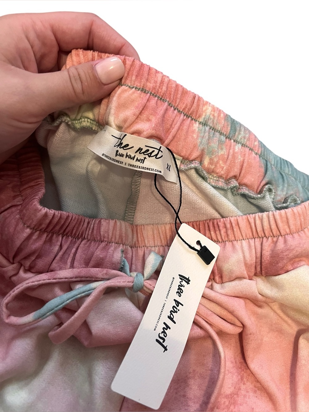 Three Bird Nest Tie Dye shorts - Picture 3 of 3
